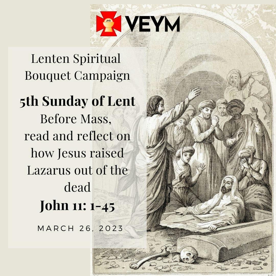 Lenten Spiritual Bouquet: 5th Sunday of Lent